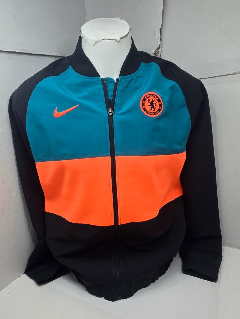 Nike Chelsea FC Full Zip Track Jacket Men's Large NWT – Blue Orange